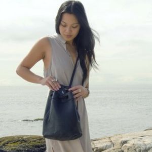 Handmade Leather Bucket Bag